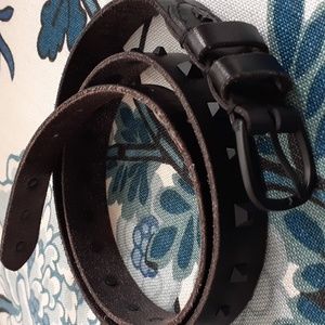 Frye black leather belt size L